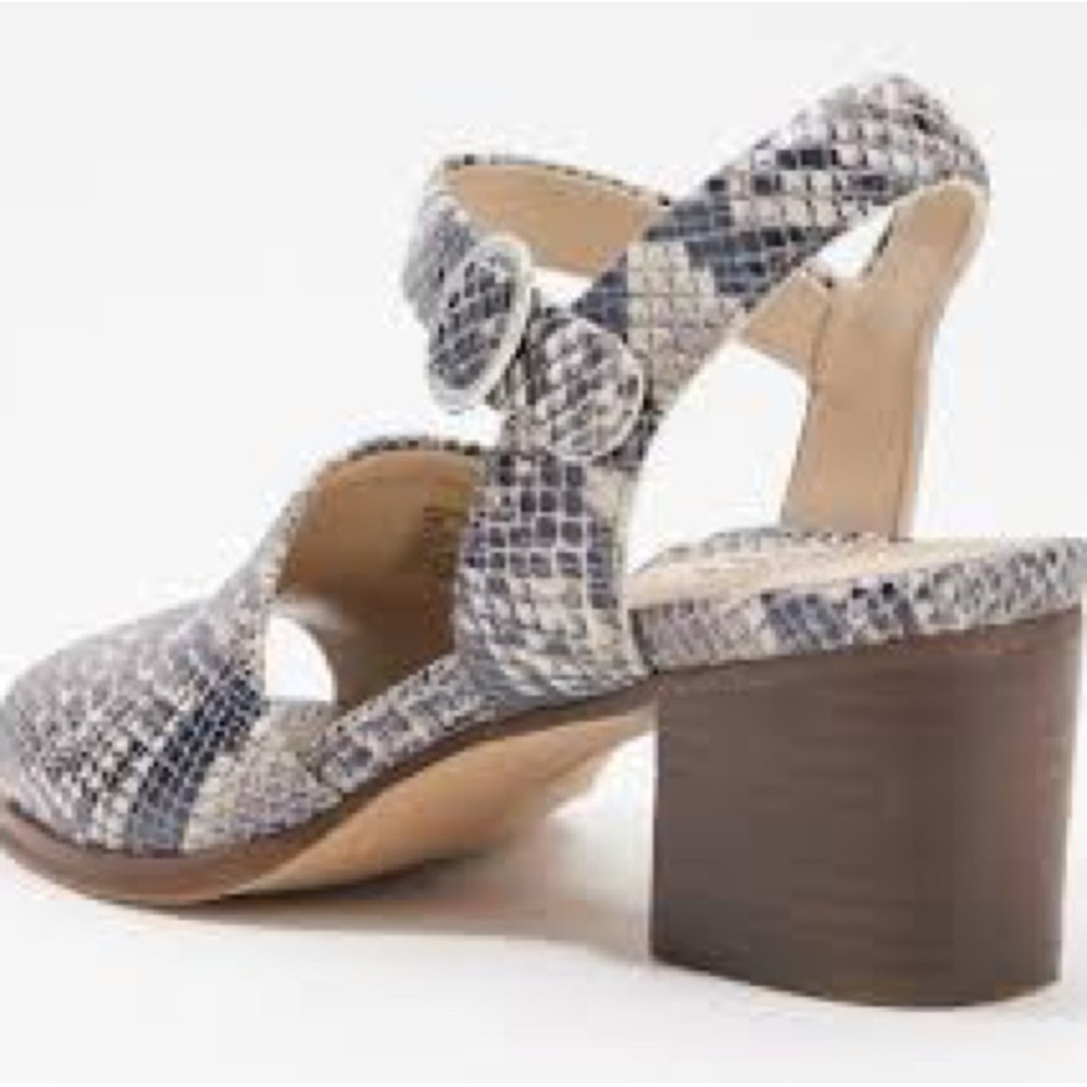 Earth Leather Heeled Sandal - Murano Haze - Picture 3 of 3